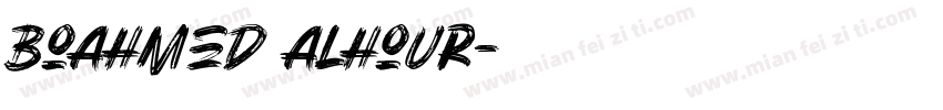 Boahmed Alhour字体转换